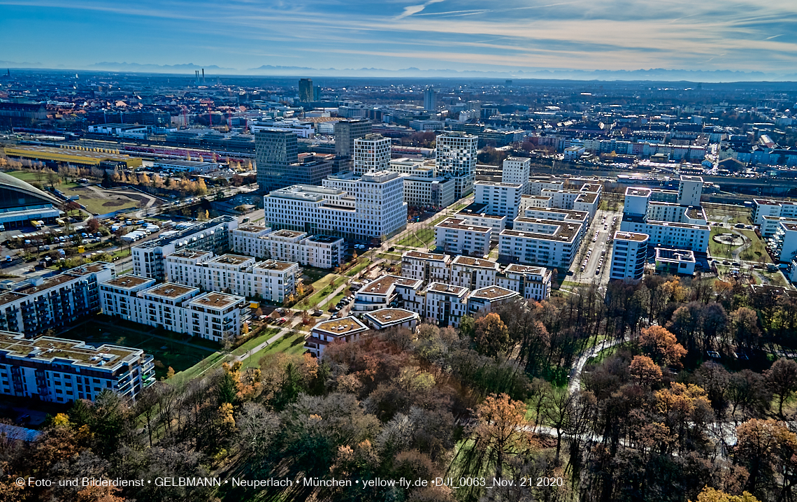 21.11.2020 - Hirschgarten mit Paketposthalle in München